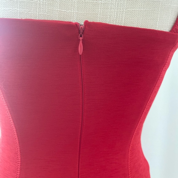 Alythea Bandage Red Mini Dress - Picture 3 of 10